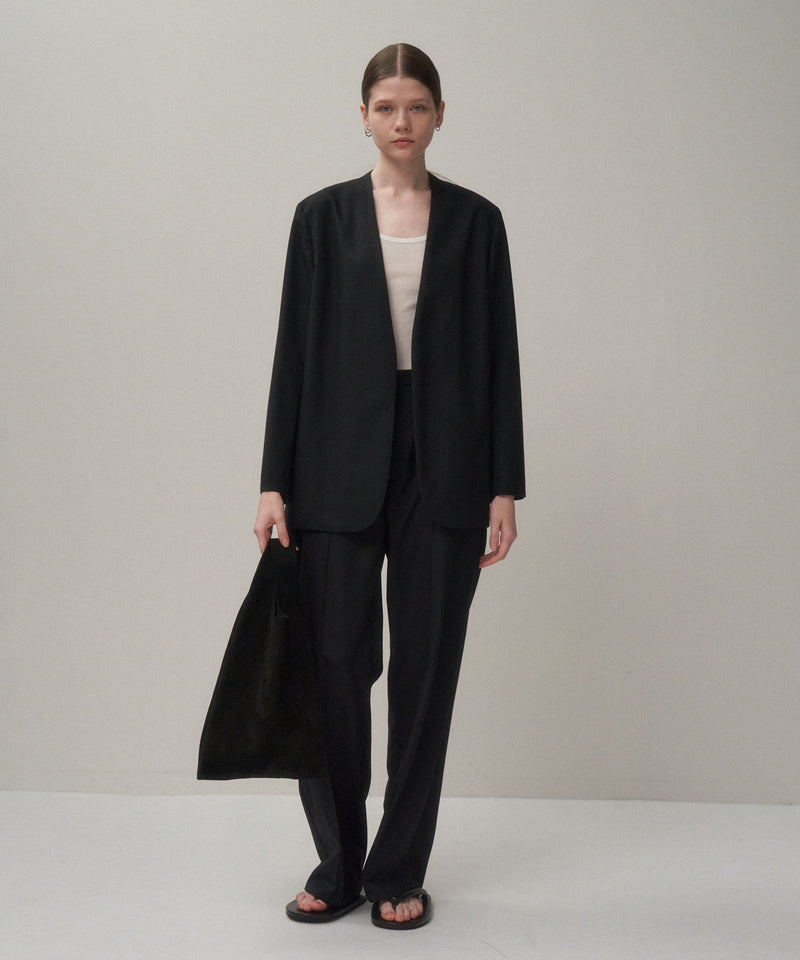WOOL TROPICAL | NOCOLLER JACKET – ATON | エイトン