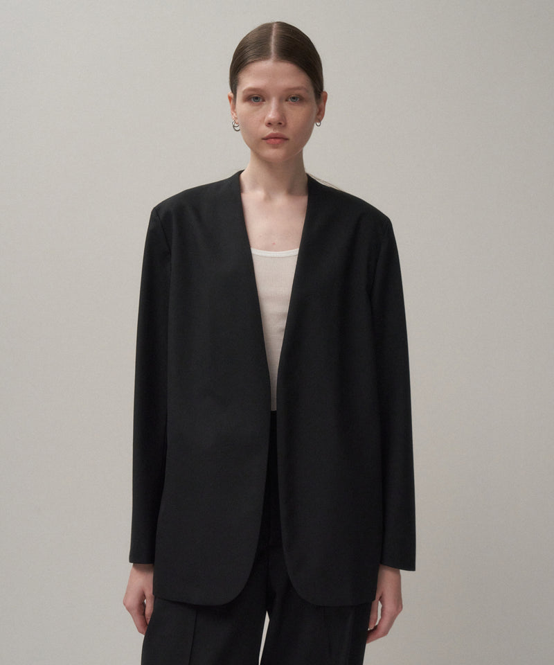 WOOL TROPICAL | NOCOLLER JACKET – ATON | エイトン