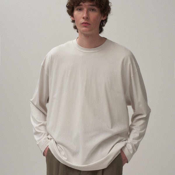 SUVIN60/2 | OVERSIZED LONG SLEEVE T-SHIRT – ATON | エイトン