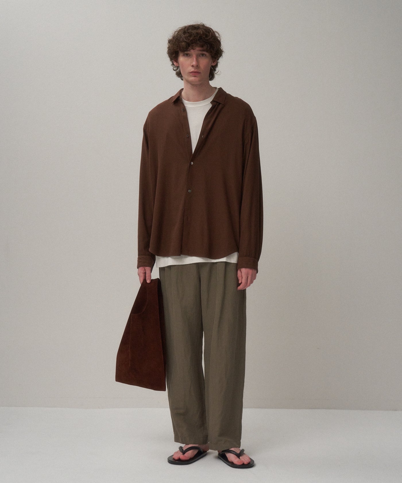 COTTON SILK VIERA | LOOSE FIT SHIRT – ATON | エイトン