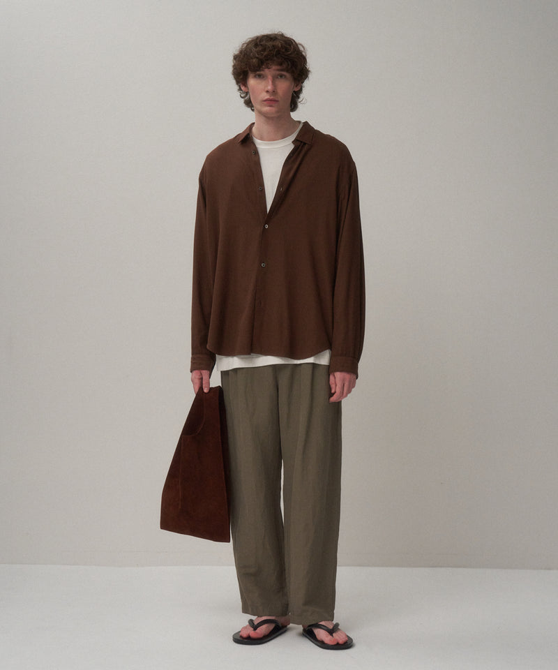 COTTON SILK VIERA | LOOSE FIT SHIRT – ATON | エイトン