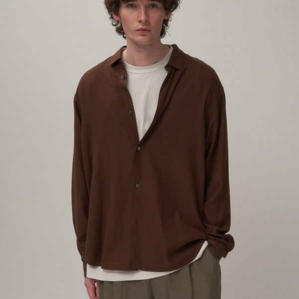 COTTON SILK VIERA | LOOSE FIT SHIRT – ATON | エイトン