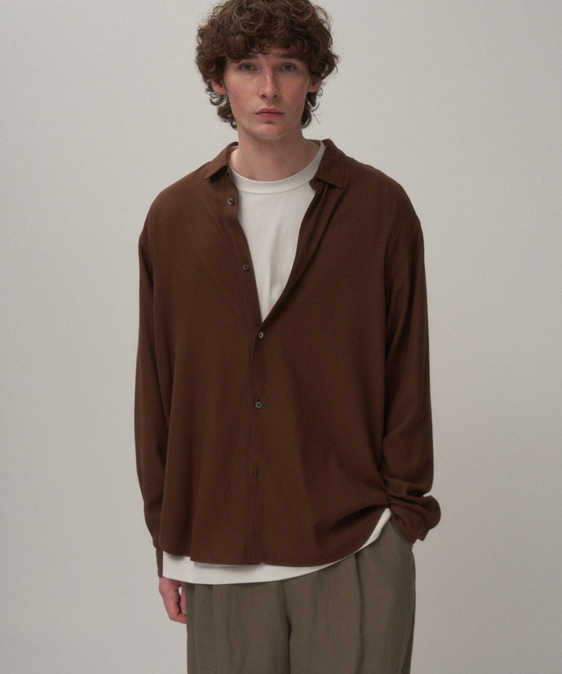 COTTON SILK VIERA | LOOSE FIT SHIRT – ATON | エイトン