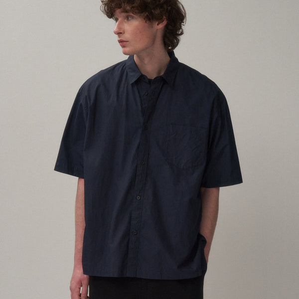 SUVIN BROAD | WASHED HALF SLEEVE SHIRT – ATON | エイトン