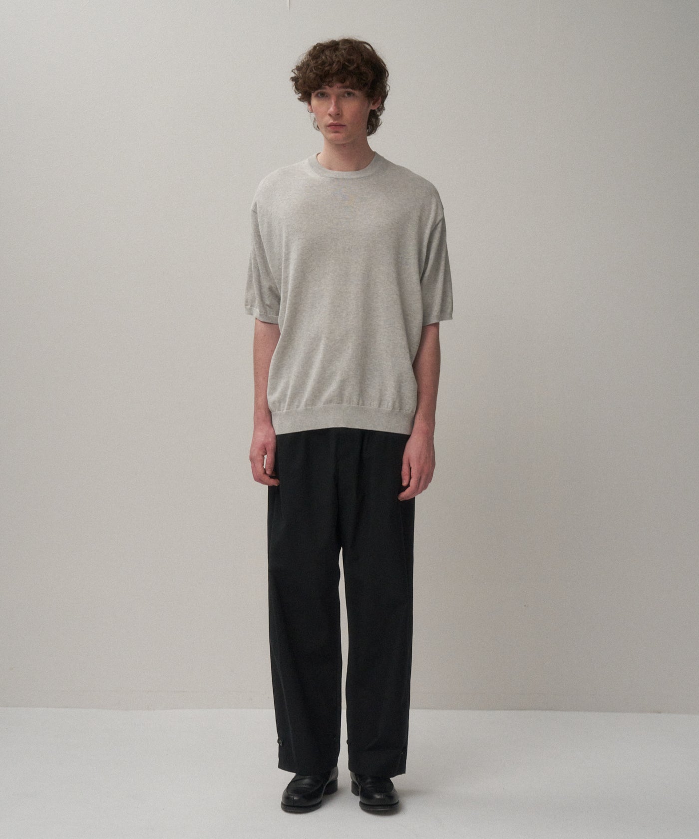 LIGHT TC GABARDINE | WASHED WIDE PANTS – ATON | エイトン