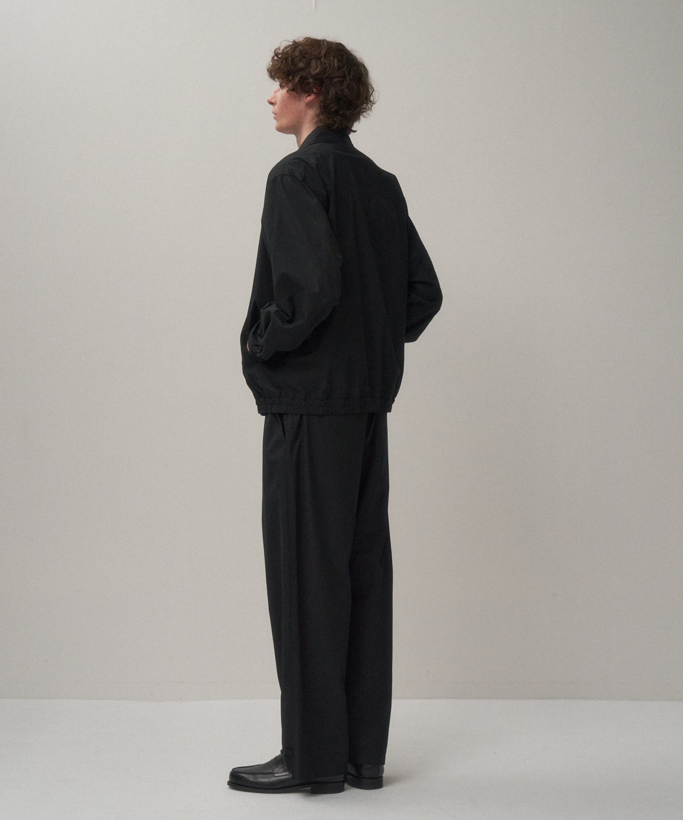 LIGHT TC GABARDINE | WASHED HARRINGTON JACKET – ATON | エイトン