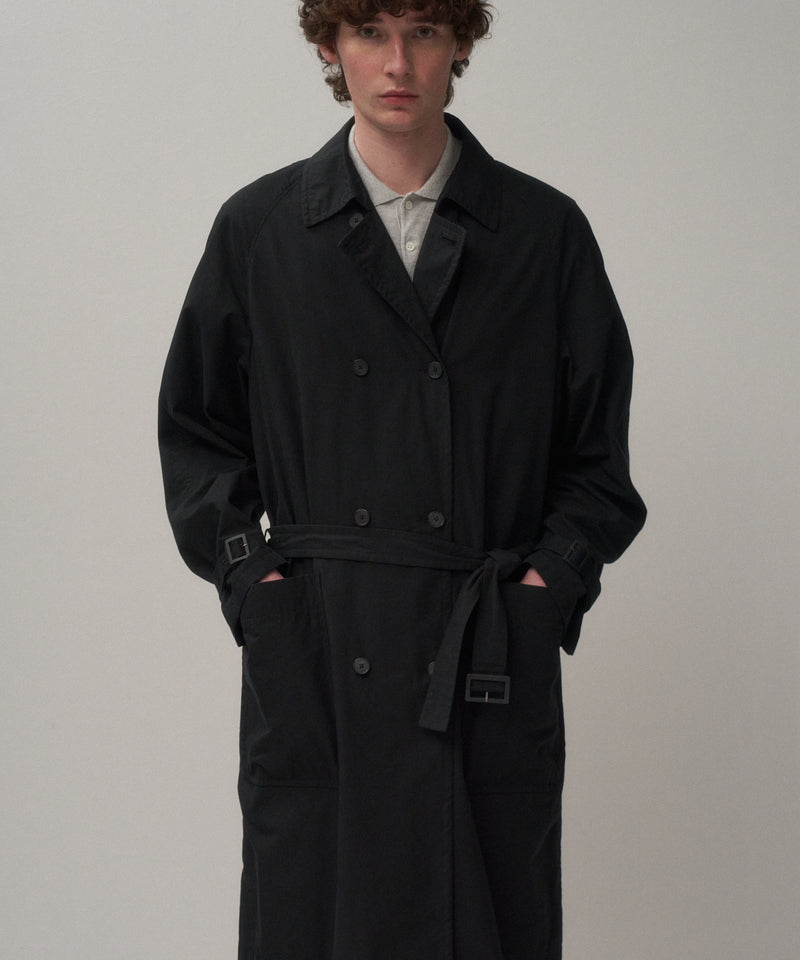 LIGHT TC GABARDINE | WASHED TRENCH COAT – ATON | エイトン