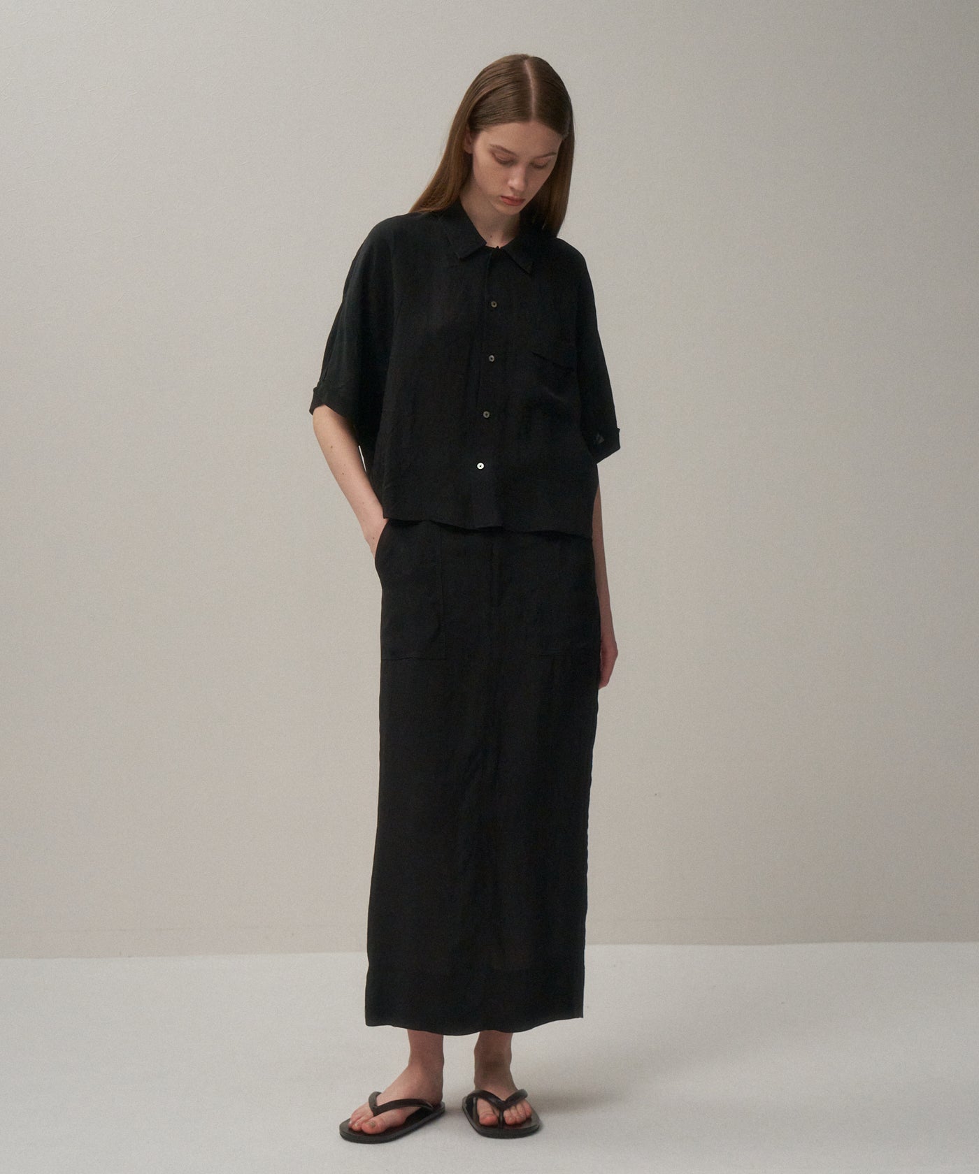 CRISPY DECING | HALF SLEEVE SHIRT – ATON | エイトン