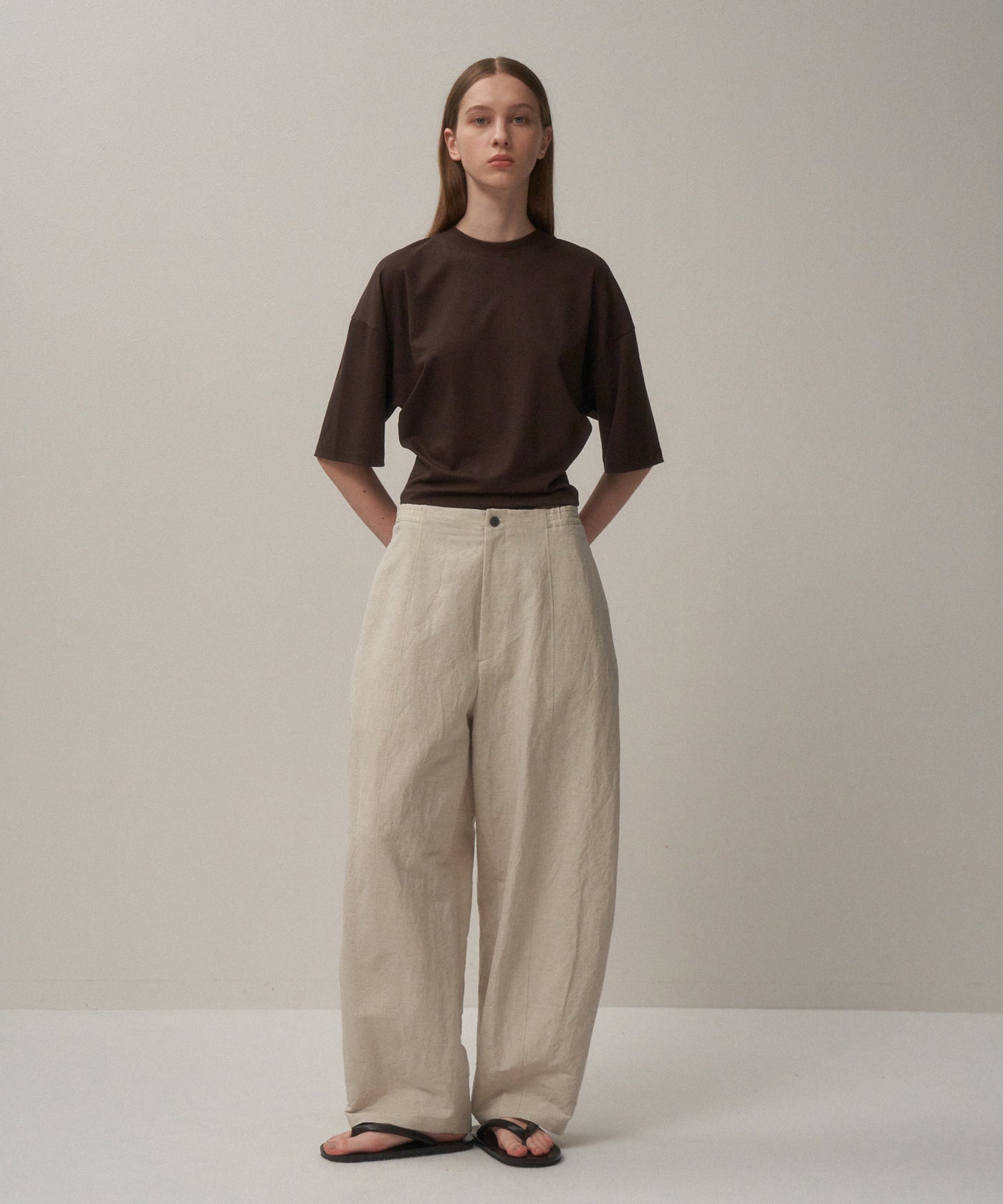 80/ FRESCA SMOOTH | WIDE SLEEVE T-SHIRT – ATON | エイトン
