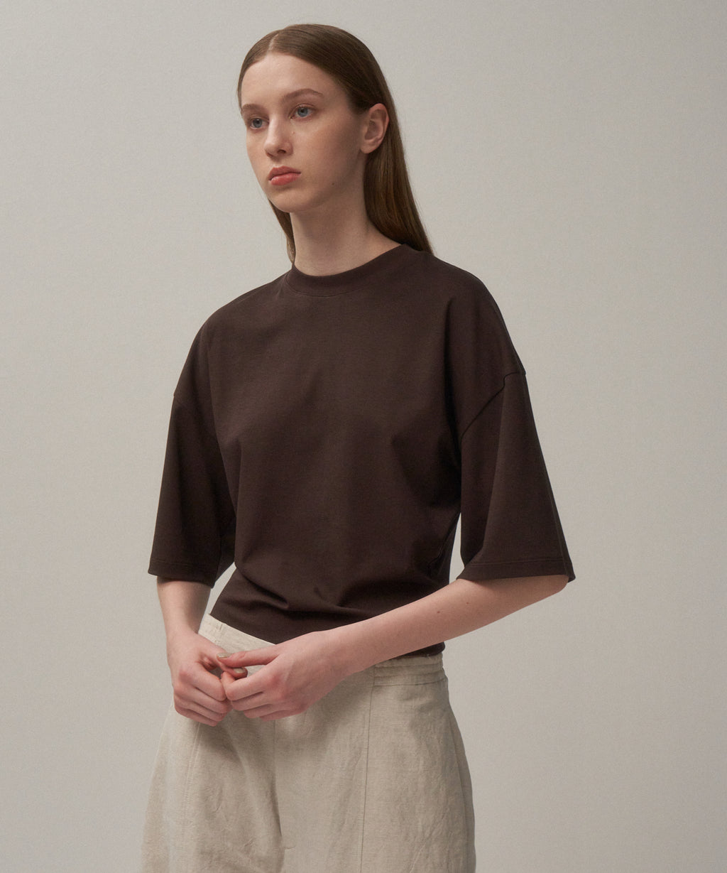 80/ FRESCA SMOOTH | WIDE SLEEVE T-SHIRT – ATON | エイトン