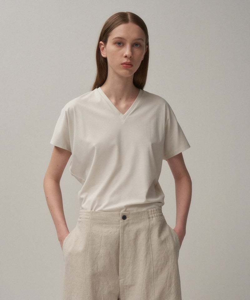 着せ替え服・アウトフィット hir0.to.maron 80/ FRESCA SMOOTH | V NECK PULLOVER – ATON | エイトン