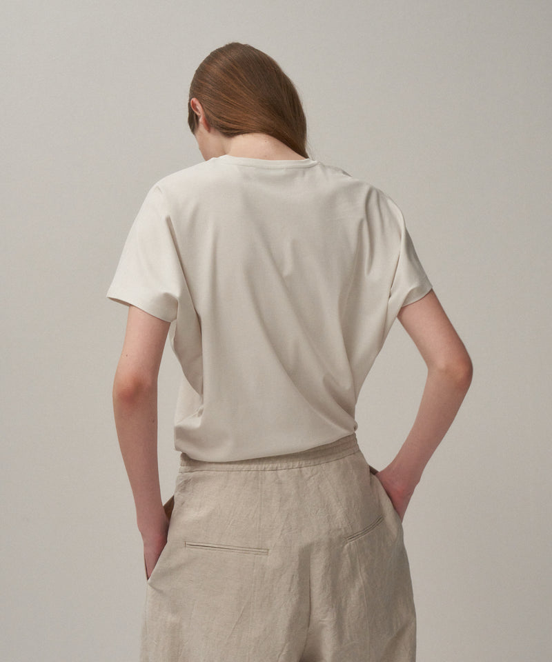 80/ FRESCA SMOOTH | V NECK PULLOVER – ATON | エイトン