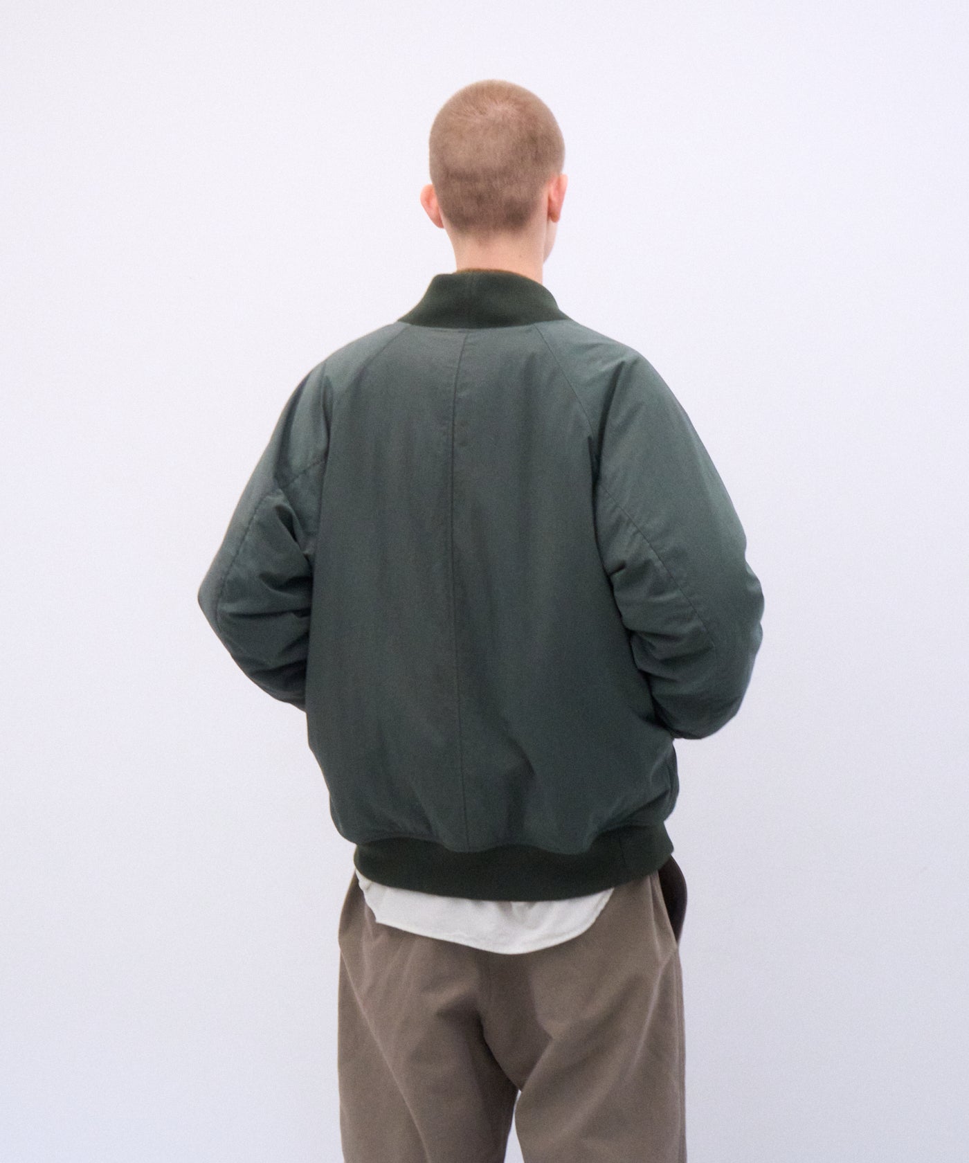 FIBRIL NYLON SATIN | FLIGHT JACKET – ATON | エイトン