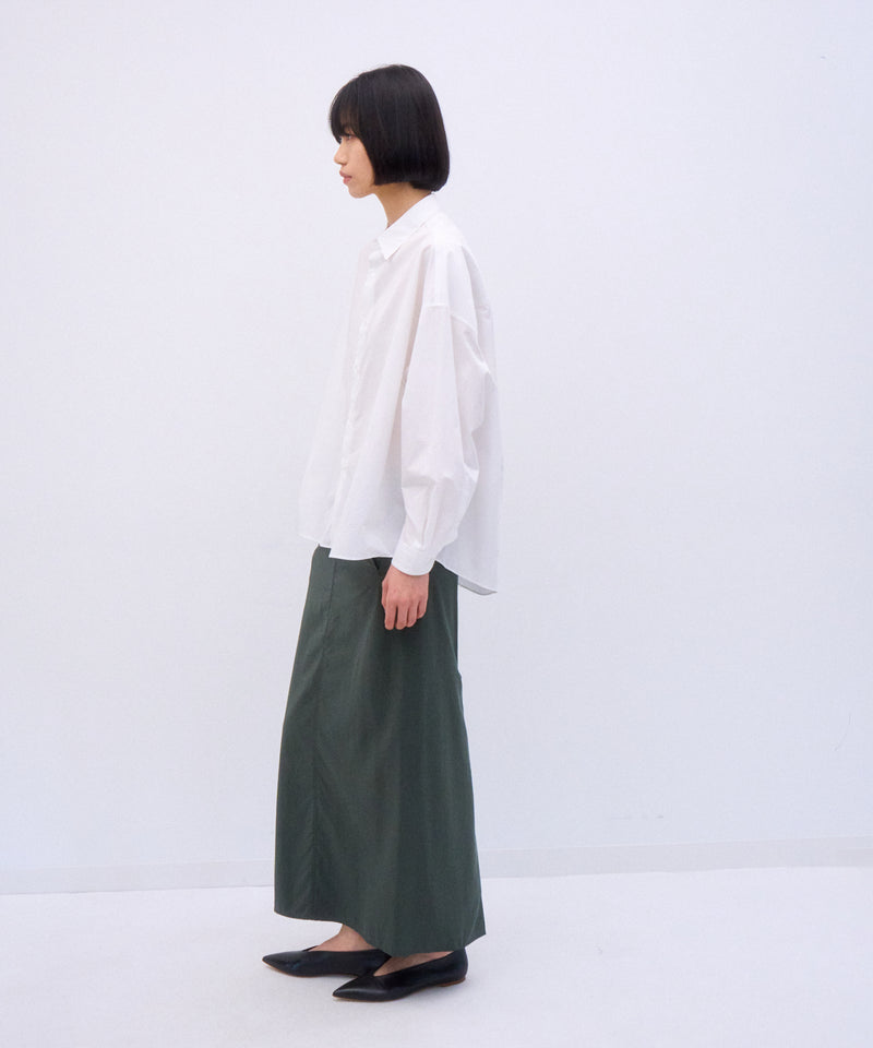 FIBRIL NYLON SATIN | STRAIGHT SKIRT – ATON | エイトン