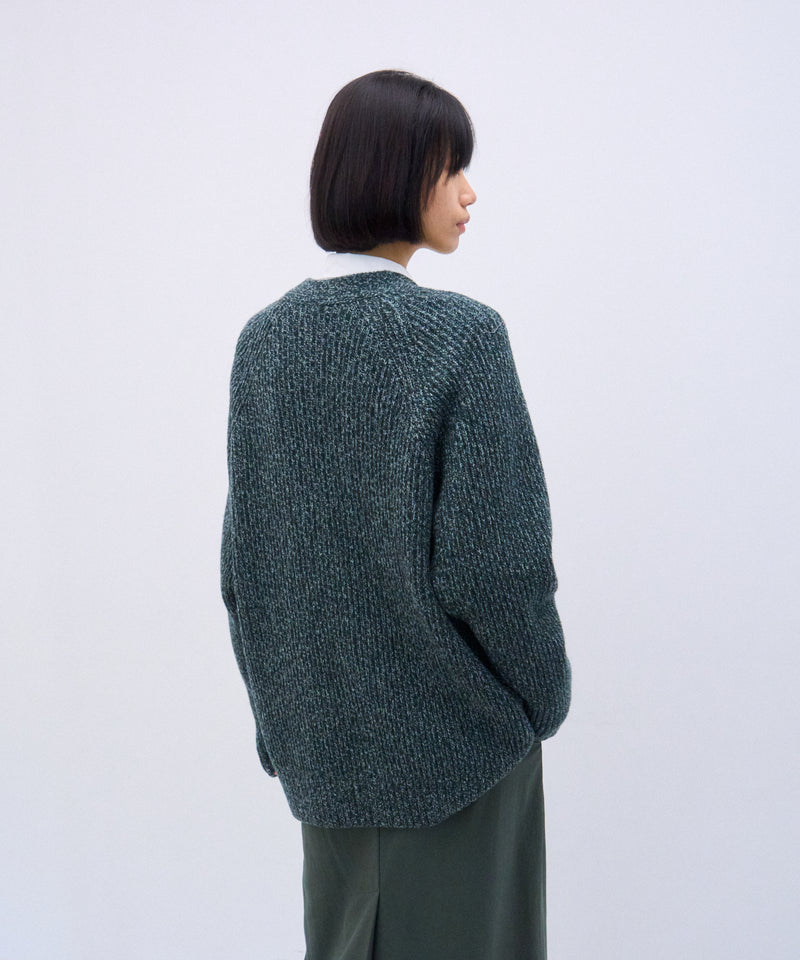 【新品】ATON カーディガン　dark green 04(M) SUPER FINE MERINO | V-NECK CARDIGAN – ATON | エイトン