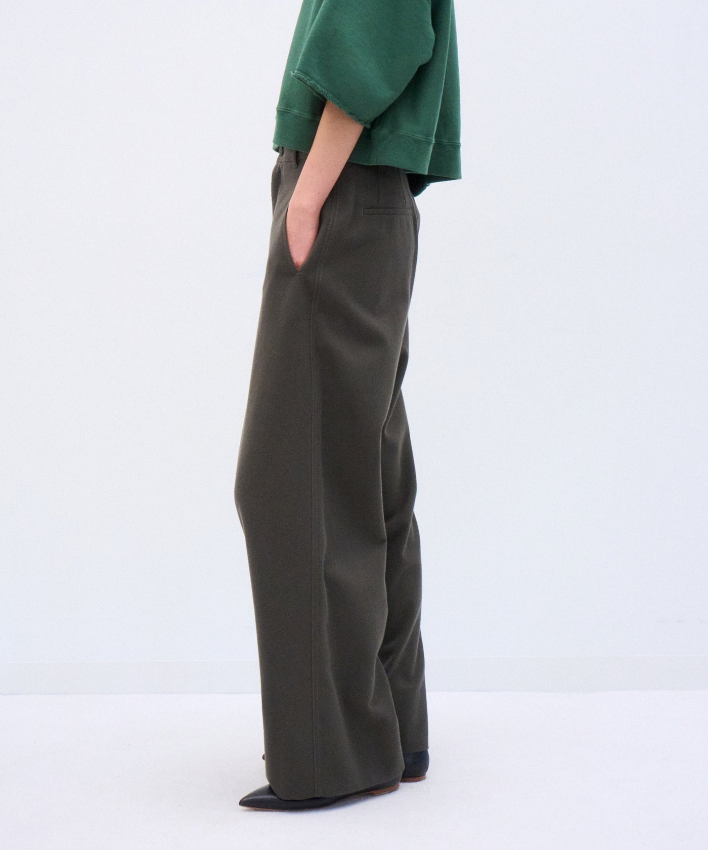 kottanさん WOOL COTTON KERSEY | WORK PANTS – ATON | エイトン