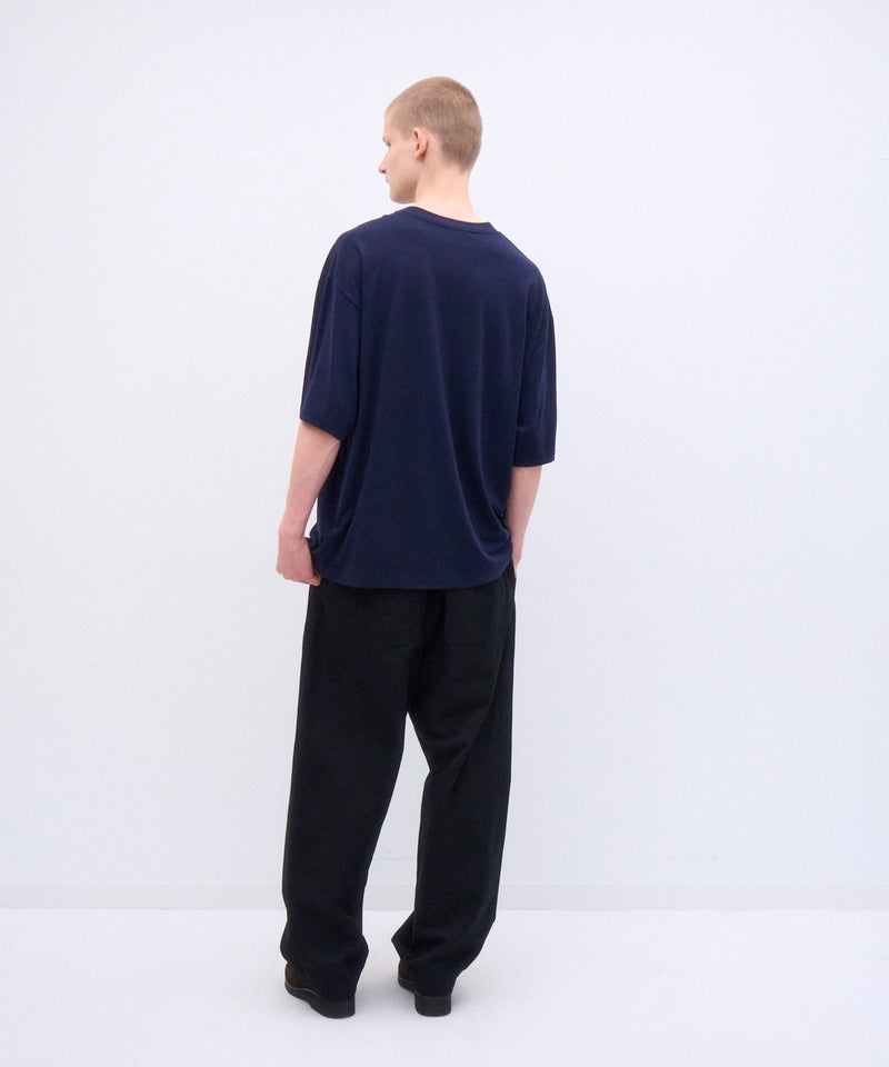 ROYAL WOOL JERSEY | LOOSE FIT T-SHIRT – ATON | エイトン