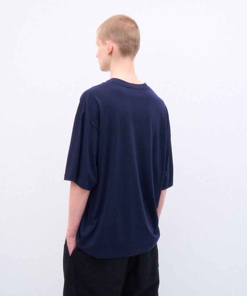 ROYAL WOOL JERSEY | LOOSE FIT T-SHIRT – ATON | エイトン