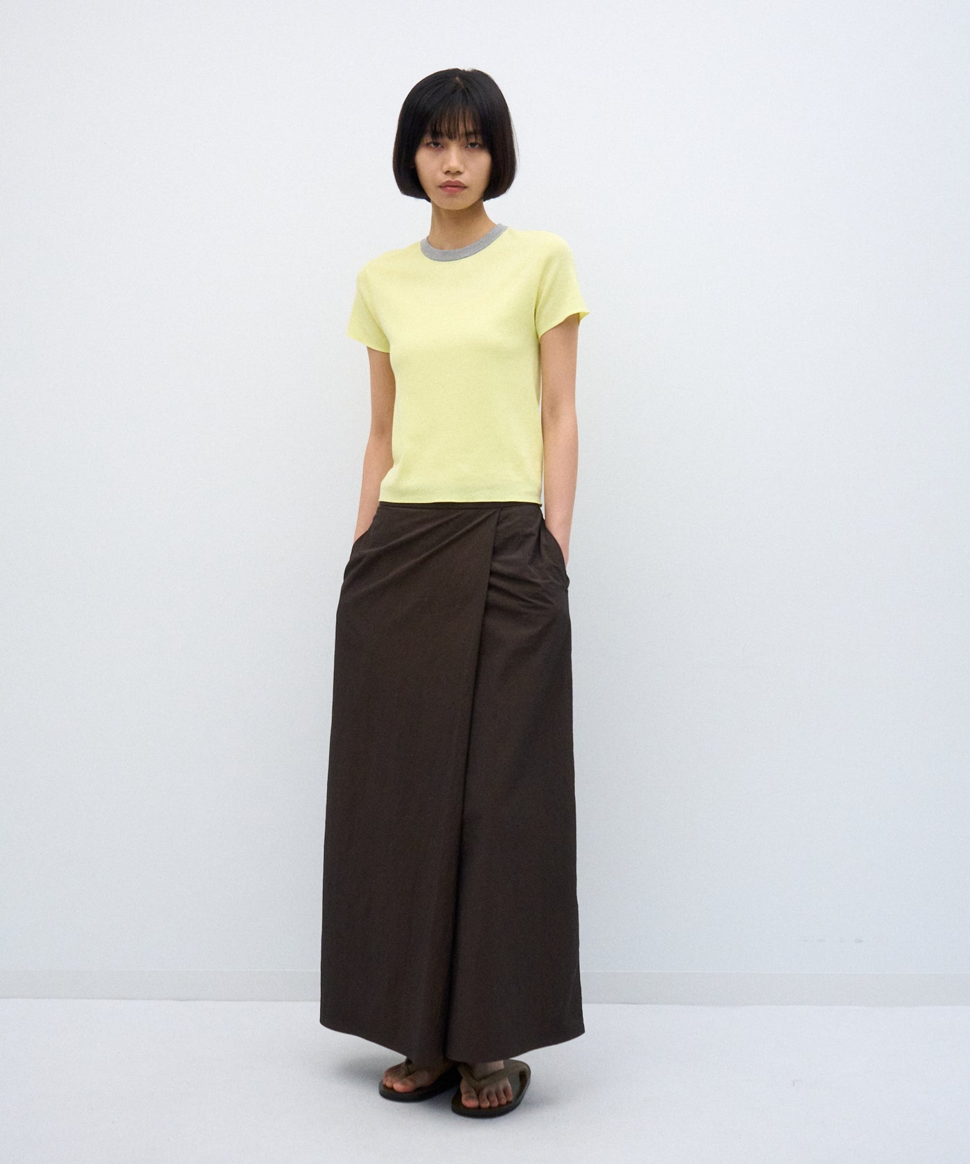 FRESCA CIRCULAR RIB | PERFECT FIT RINGER PULLOVER – ATON | エイトン