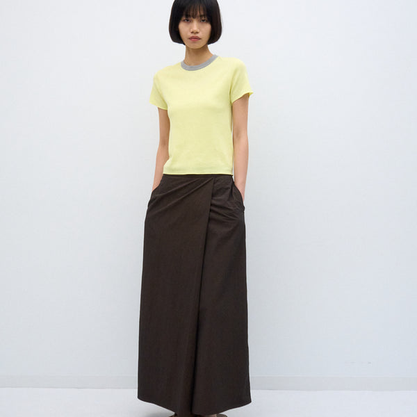 FRESCA CIRCULAR RIB | PERFECT FIT RINGER PULLOVER – ATON | エイトン