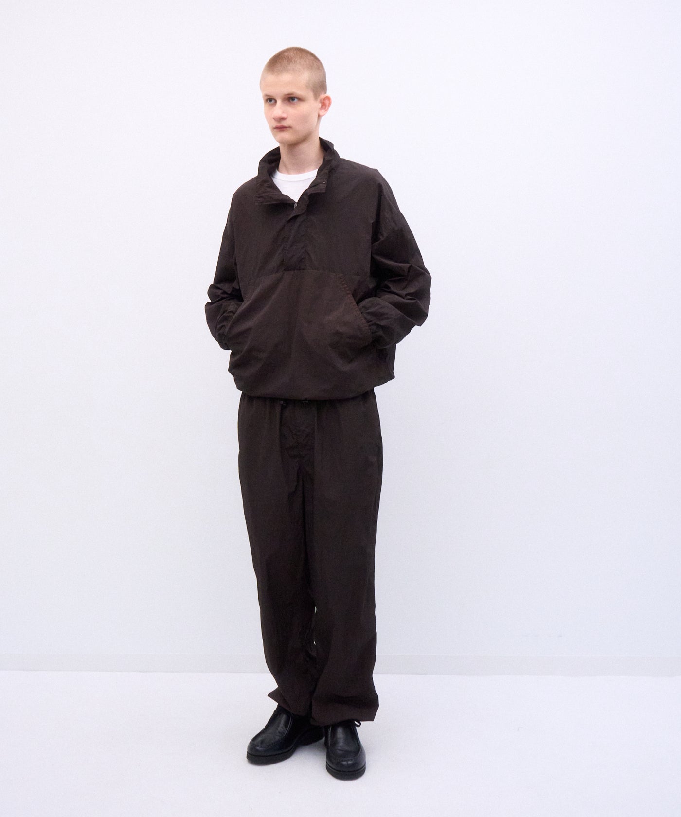 HAND DYED NYLON | STAND PULLOVER – ATON | エイトン