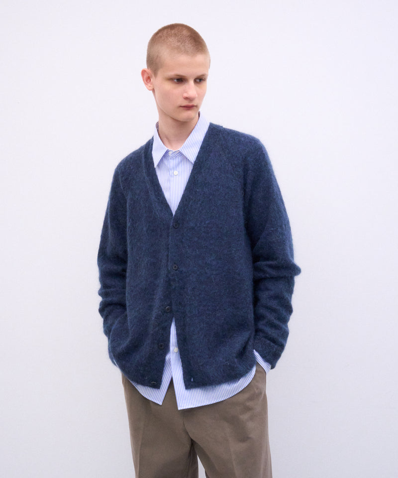 エイトン ATON カーディガン MOHAIR SHORT FUR | V-NECK CARDIGAN – ATON | エイトン