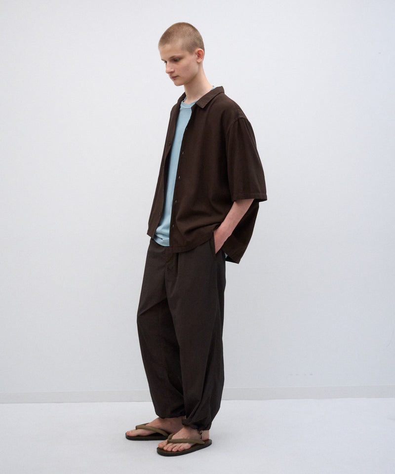 COTTON SILK VIERA | OPENCOLLAR HARF SLEEVE SHIRT – ATON | エイトン