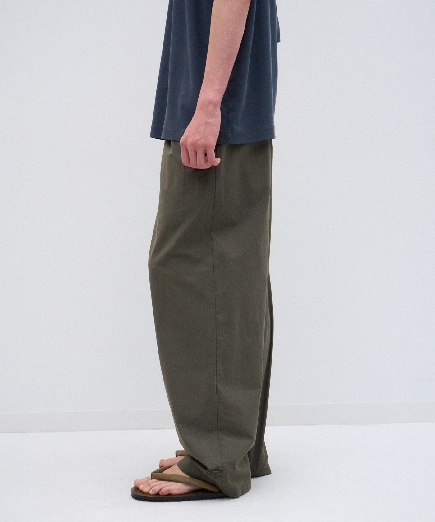 LIGHT TC GABARDINE | WASHED WIDE PANTS – ATON | エイトン