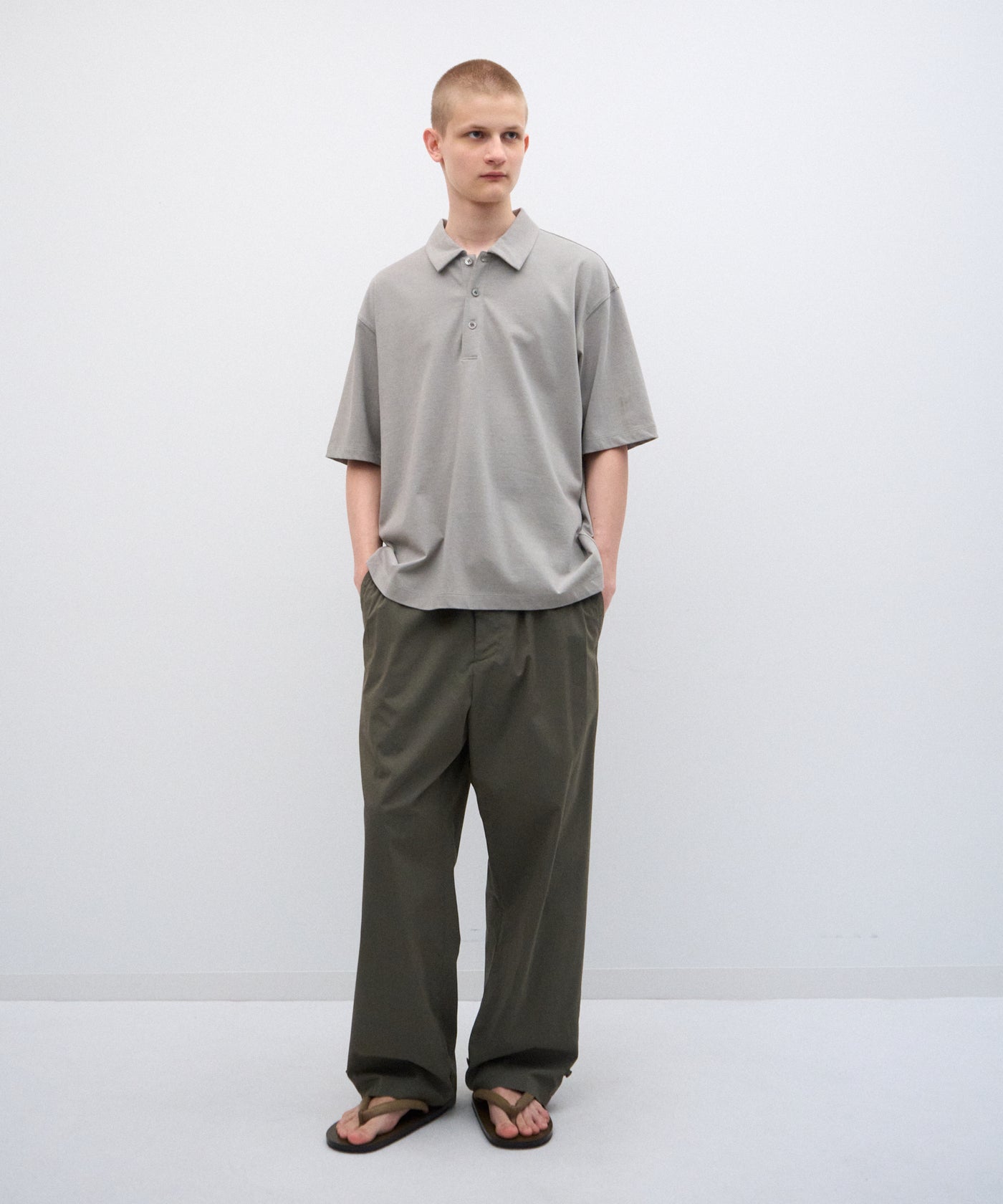 FRESCA PLATE | LOOSE FIT PORO SHIRT – ATON | エイトン