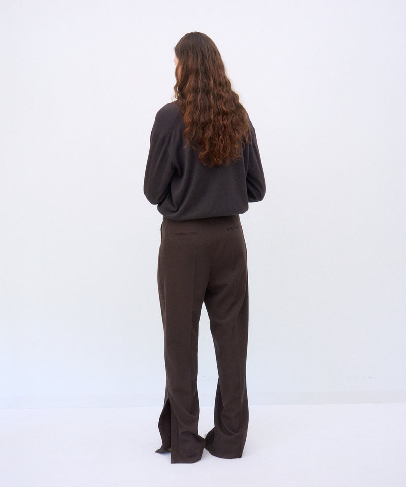 WOOL GABARDINE | PIN TUCK PNATS – ATON | エイトン