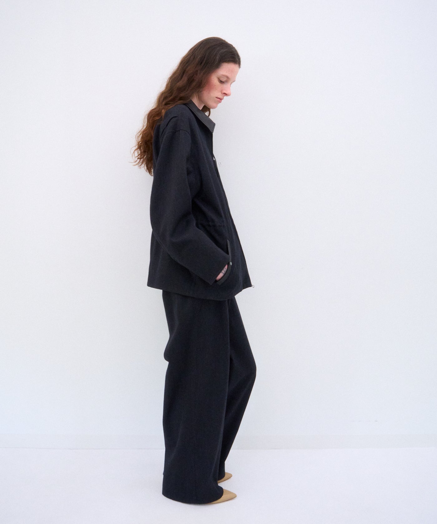 WOOL COTTON KERSEY | HUNTING JACKET – ATON | エイトン