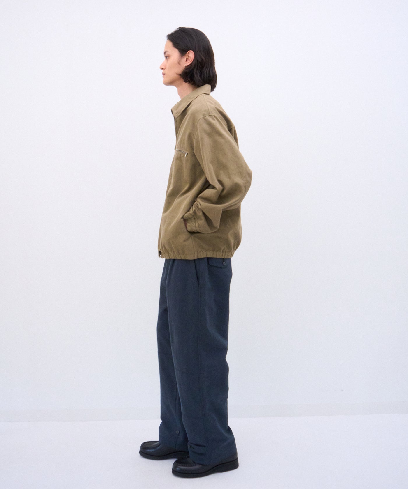 COTTON GABARDINE | HARRINGTON JACKET – ATON | エイトン