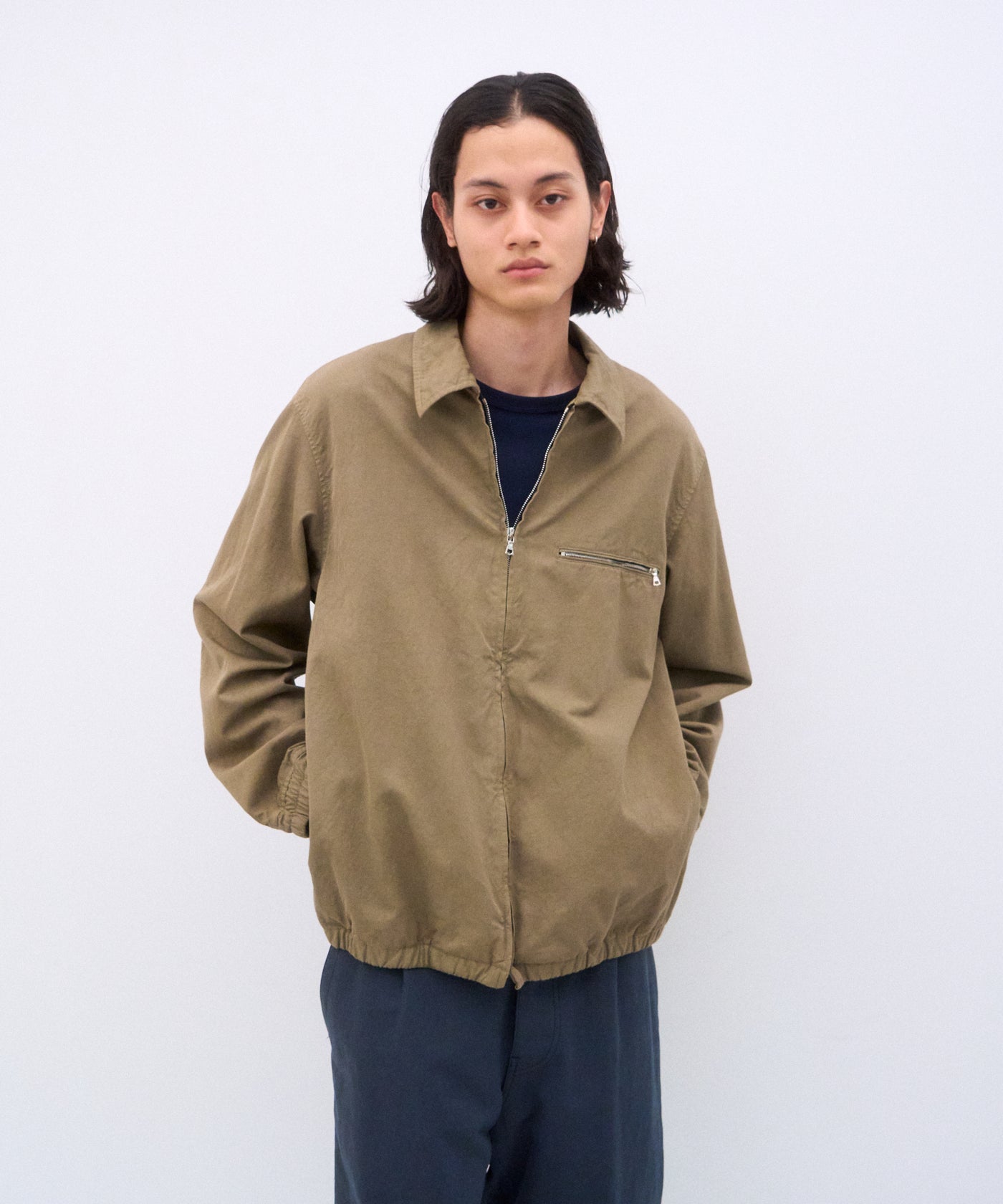 COTTON GABARDINE | HARRINGTON JACKET – ATON | エイトン
