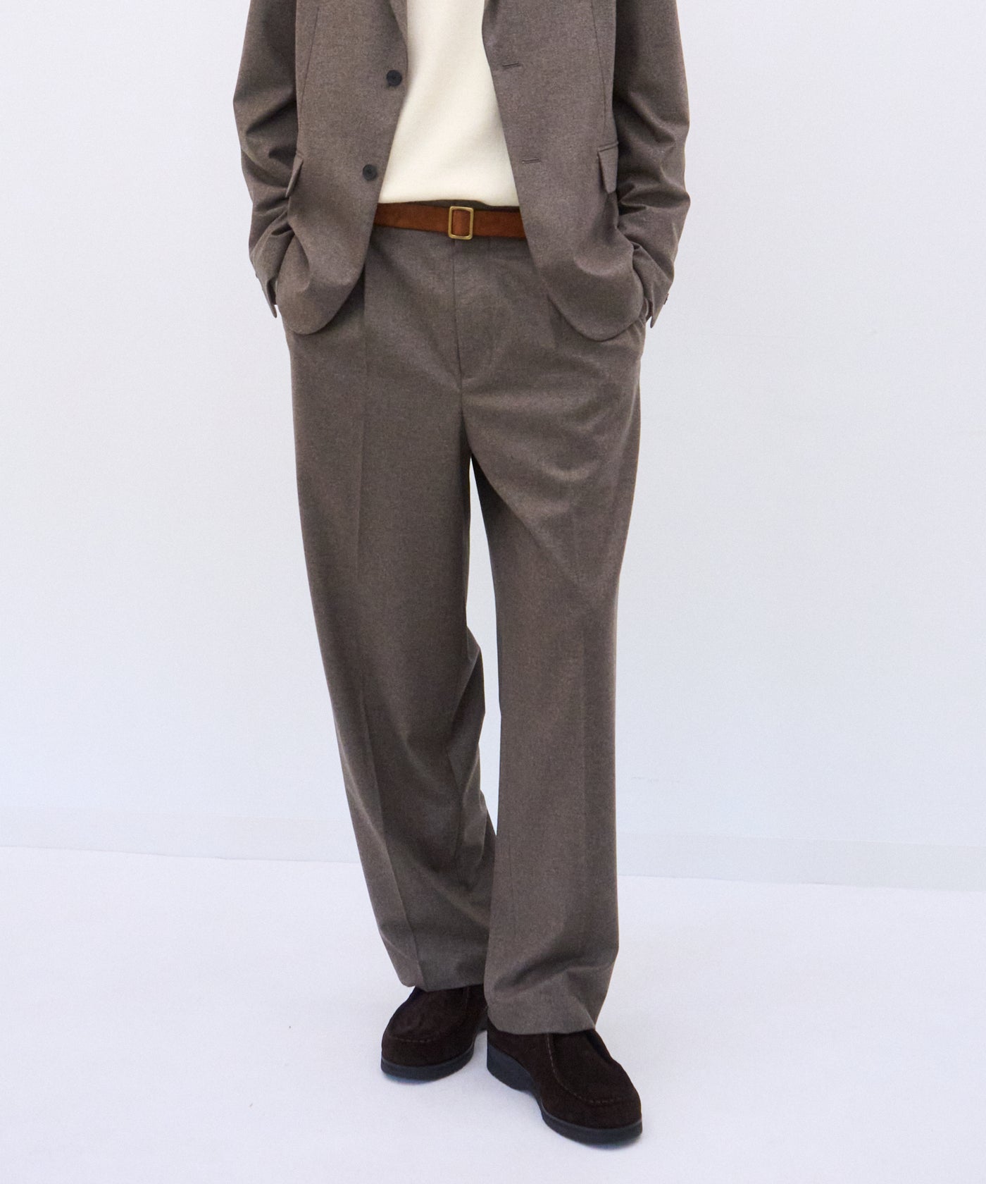 MERINO COLLEGE FLANNEL | STANDARD PANTS – ATON | エイトン
