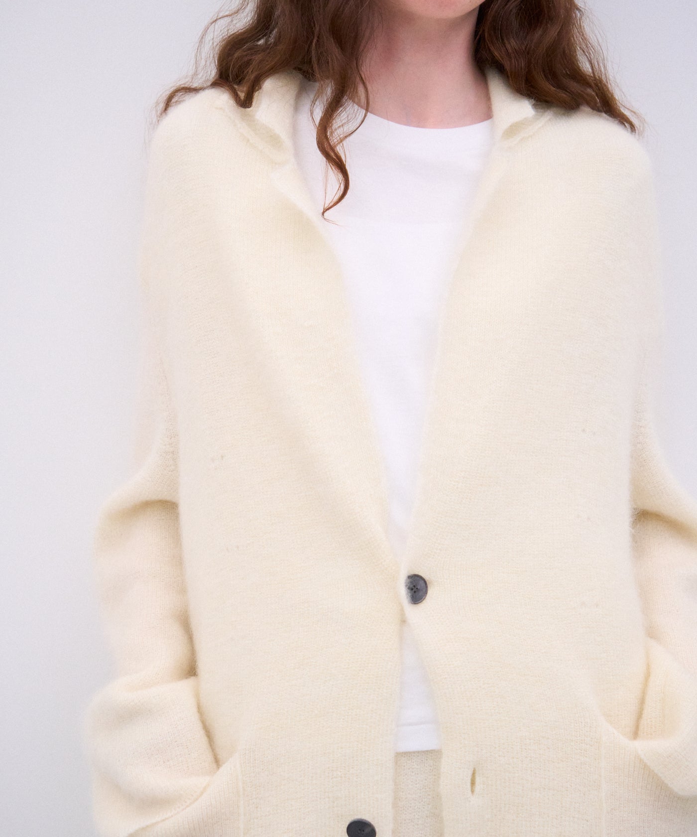 MOHAIR SHAGGY | KNIT JACKET – ATON | エイトン