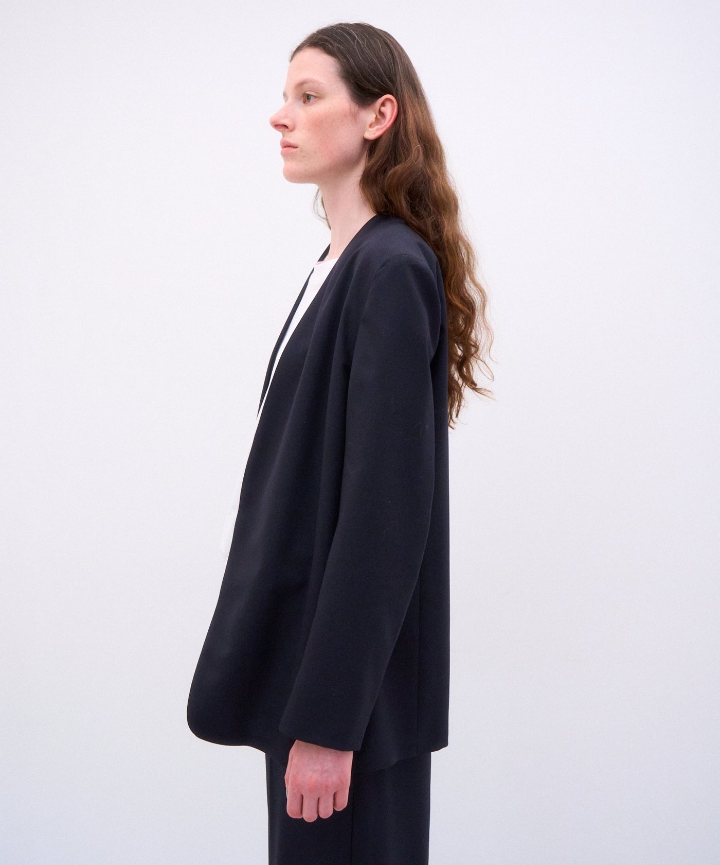 WOOL TROPICAL | NOCOLLER JACKET – ATON | エイトン