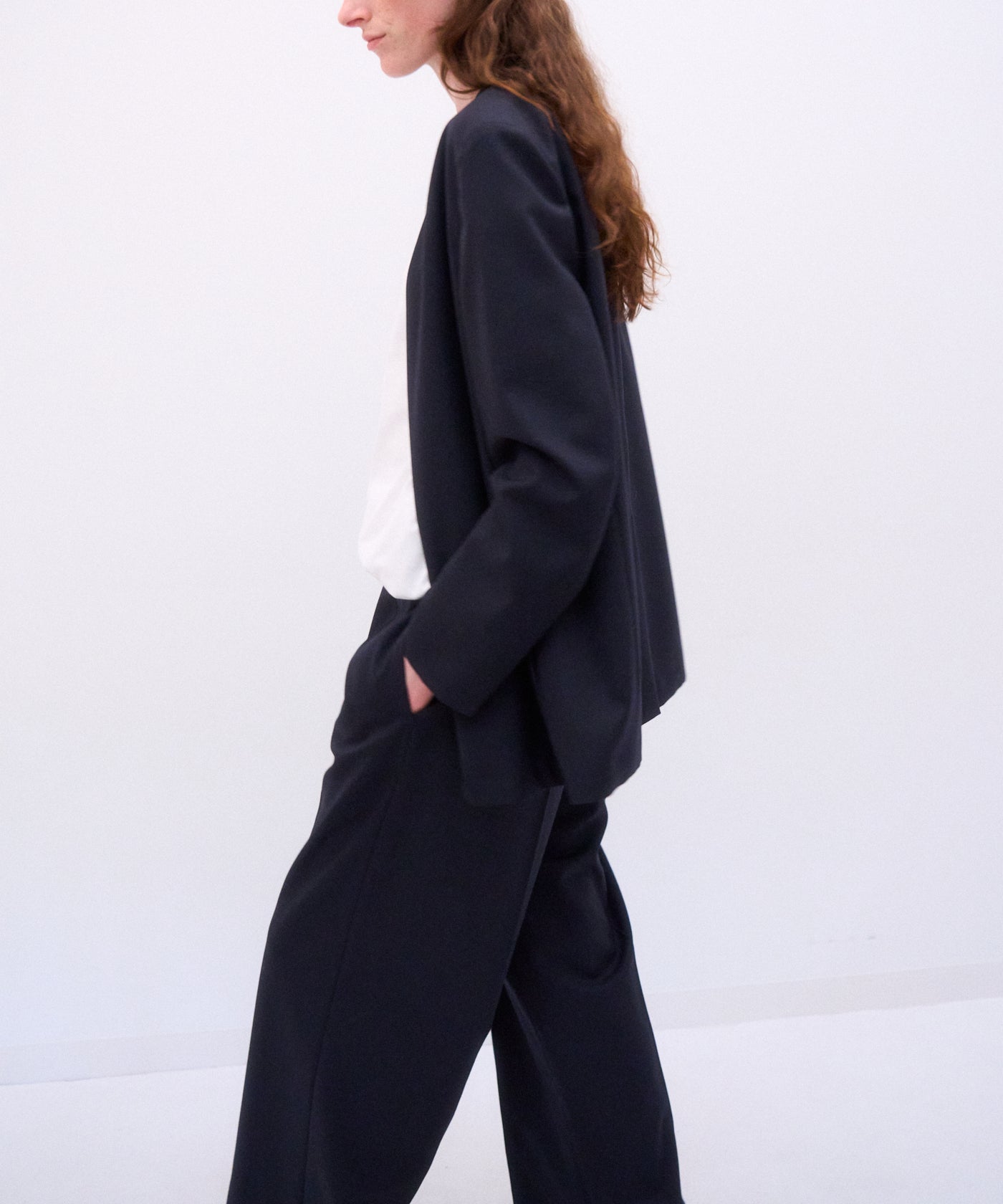 WOOL TROPICAL | NOCOLLER JACKET – ATON | エイトン