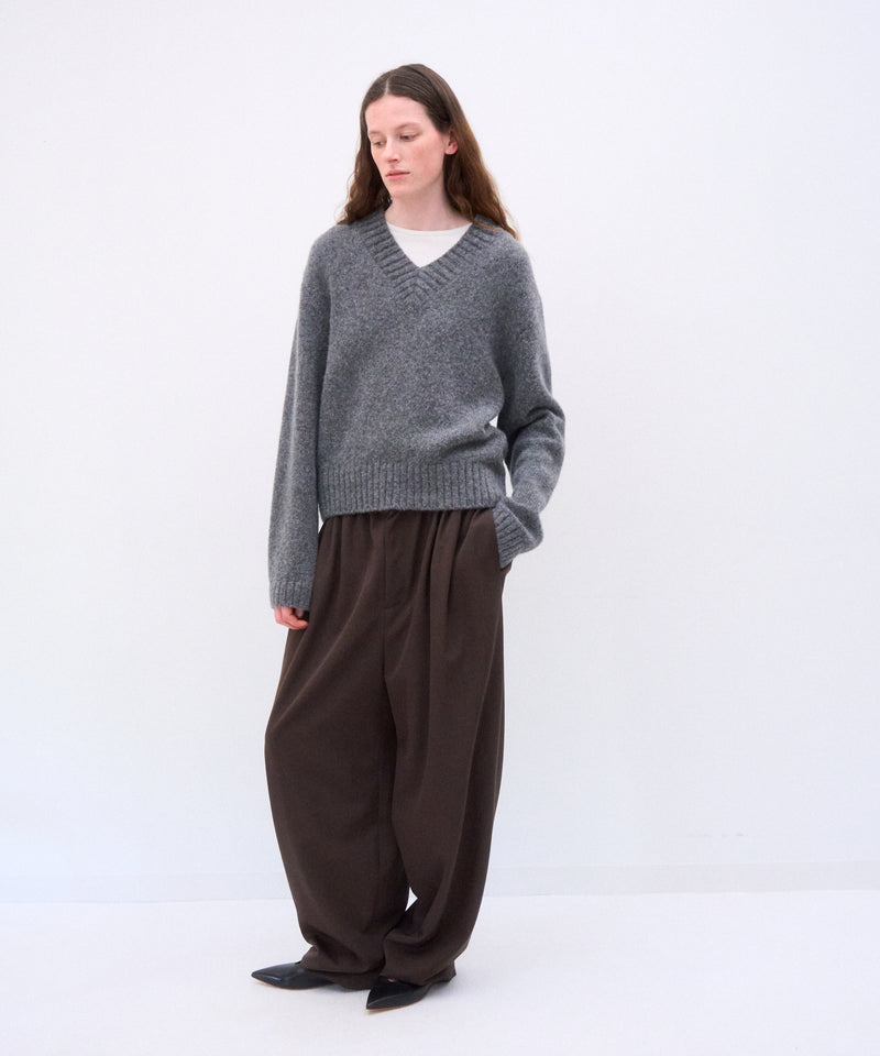 ATON エイトン　パンツ WOOL GABARDINE | WIDE TAPERED PANTS – ATON | エイトン
