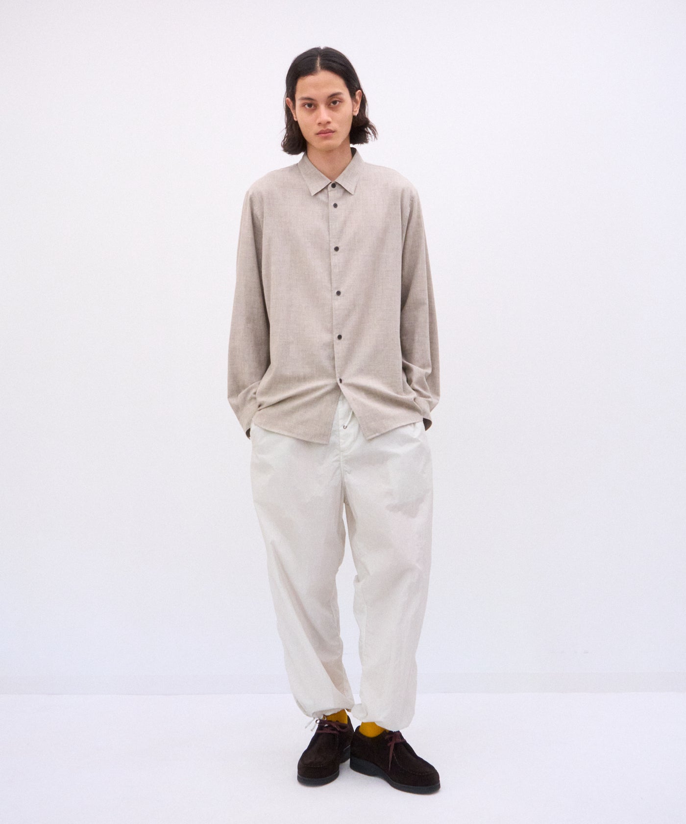 COTTON YAK VIERA | LOOSE FIT SHIRT – ATON | エイトン