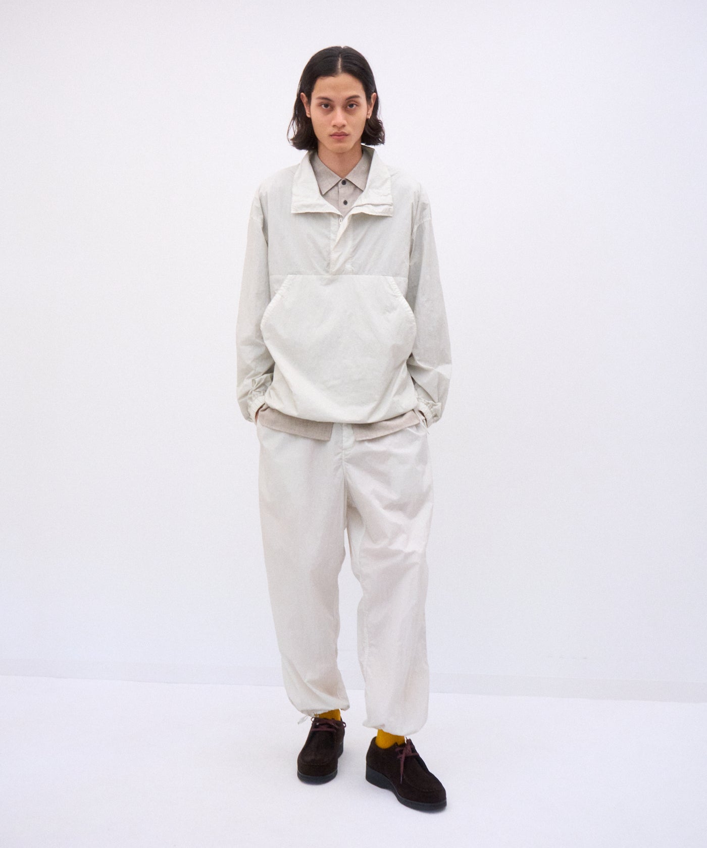 HAND DYED NYLON | STAND PULLOVER – ATON | エイトン