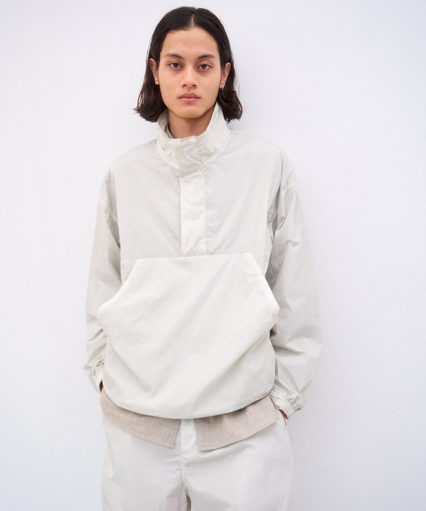 HAND DYED NYLON | STAND PULLOVER – ATON | エイトン