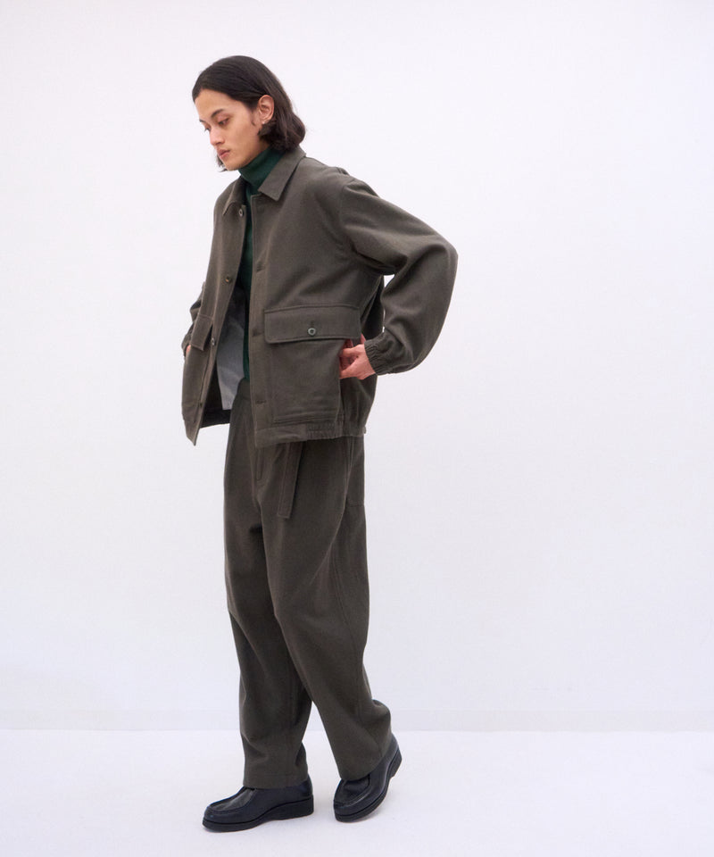 WOOL COTTON KERSEY | WORK JACKET – ATON | エイトン