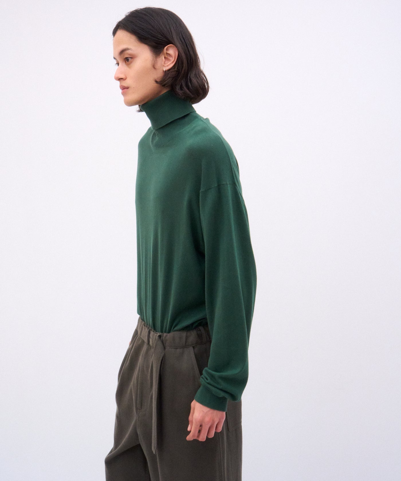 ATON SUVIN COTTON コットン クルーネック ニット サイズ2 SMOOTH SUVIN | TURTLE NECK SWEATER – ATON | エイトン