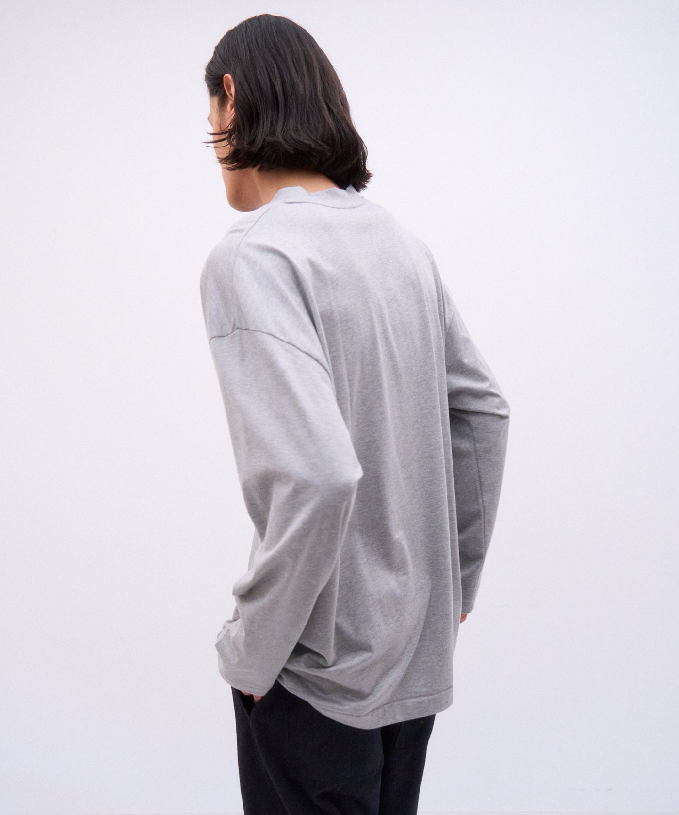 SUVIN60/2 | OVERSIZED LONG SLEEVE T-SHIRT – ATON | エイトン