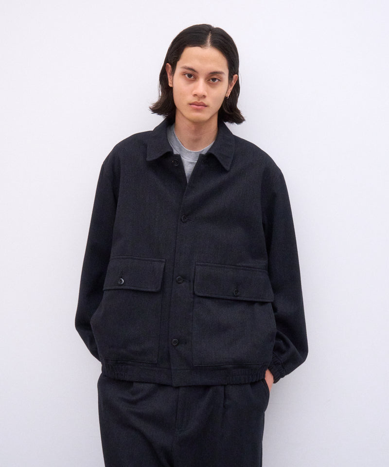 WOOL COTTON KERSEY | WORK JACKET – ATON | エイトン