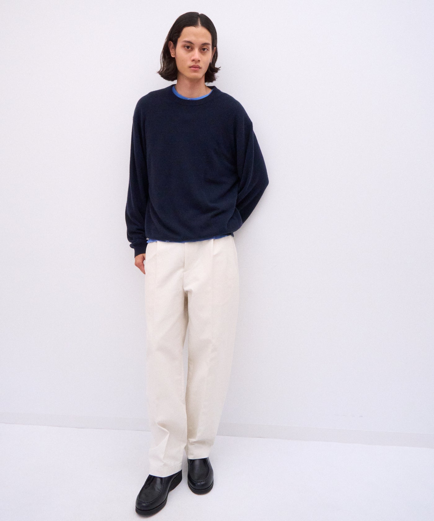 BABY CASHMERE | CREW NECK SWEATER – ATON | エイトン