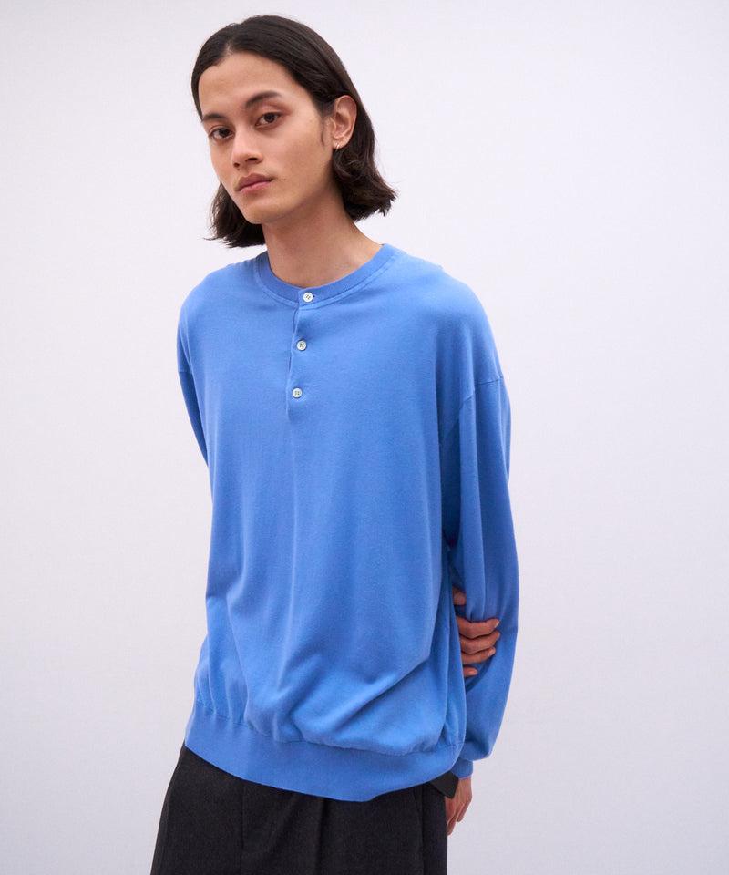 ATON SUVIN COTTON コットン クルーネック ニット サイズ2 SMOOTH SUVIN | HENRY NECK SWEATER – ATON | エイトン