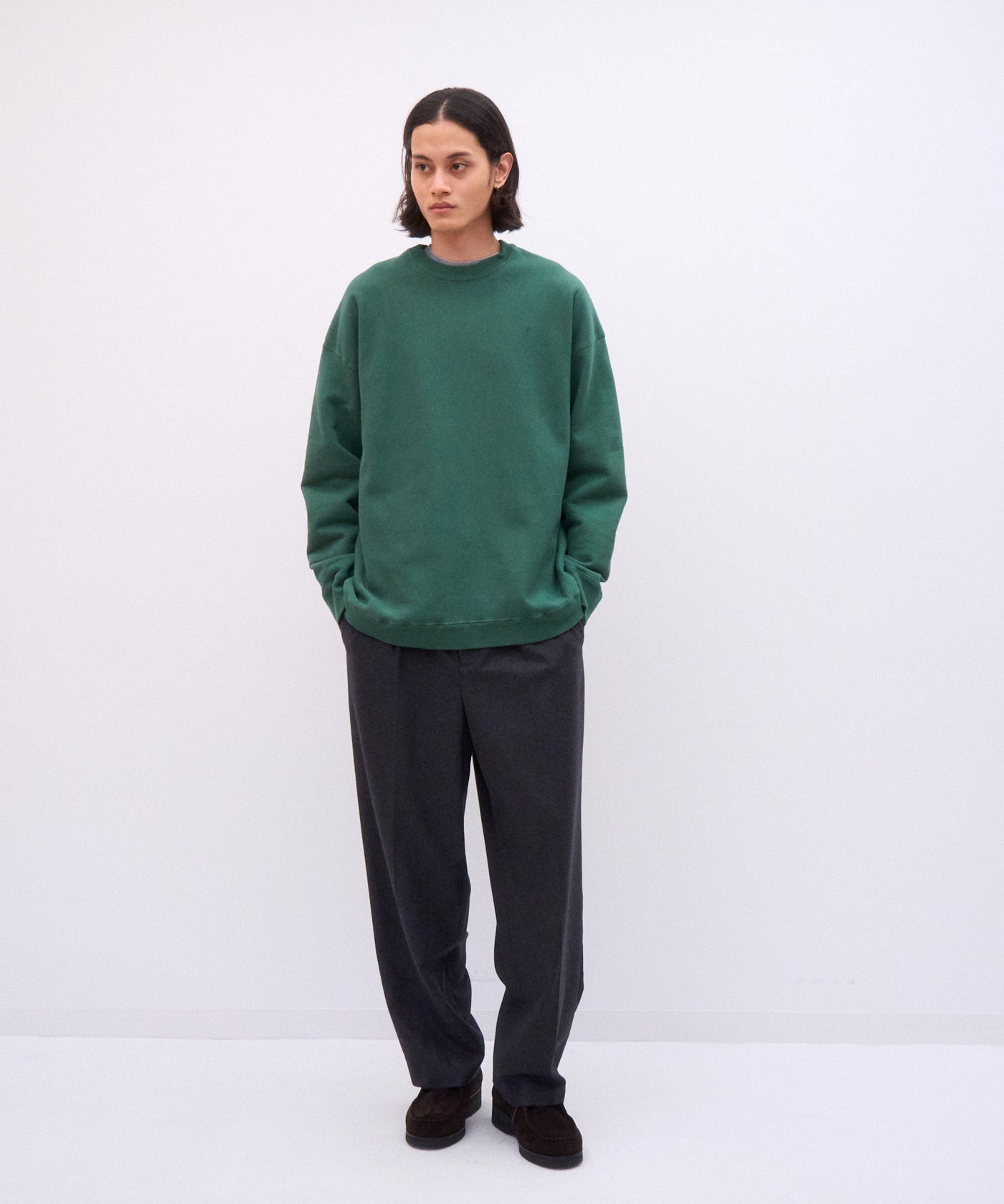 ATON スウェット NATURAL DYED URAKE | OVERSIZED SWEAT SHIRT – ATON | エイトン