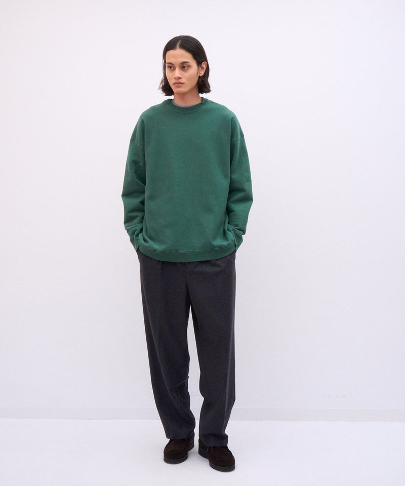 aton NATURAL DYE URAKE スウェット グリーン NATURAL DYED URAKE | OVERSIZED SWEAT SHIRT – ATON | エイトン