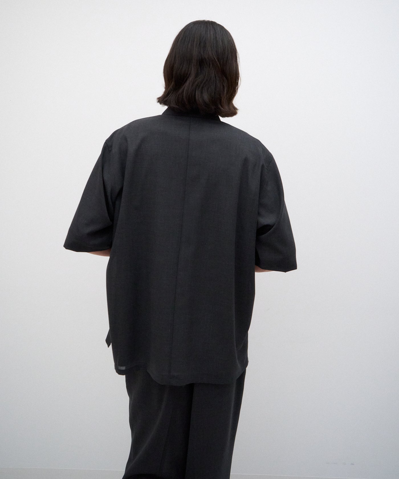 TWIST WOOL GAUZE | HARF SLEEVE SHIRT – ATON | エイトン